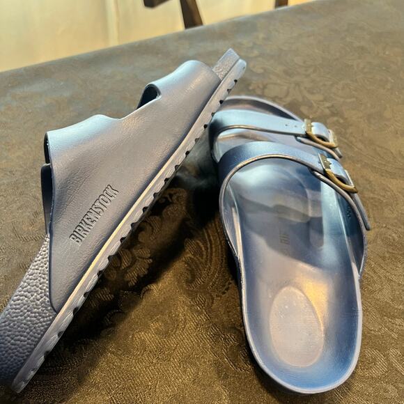 Birkenstock navy sandals for men size 10 - Picture 9 of 9
